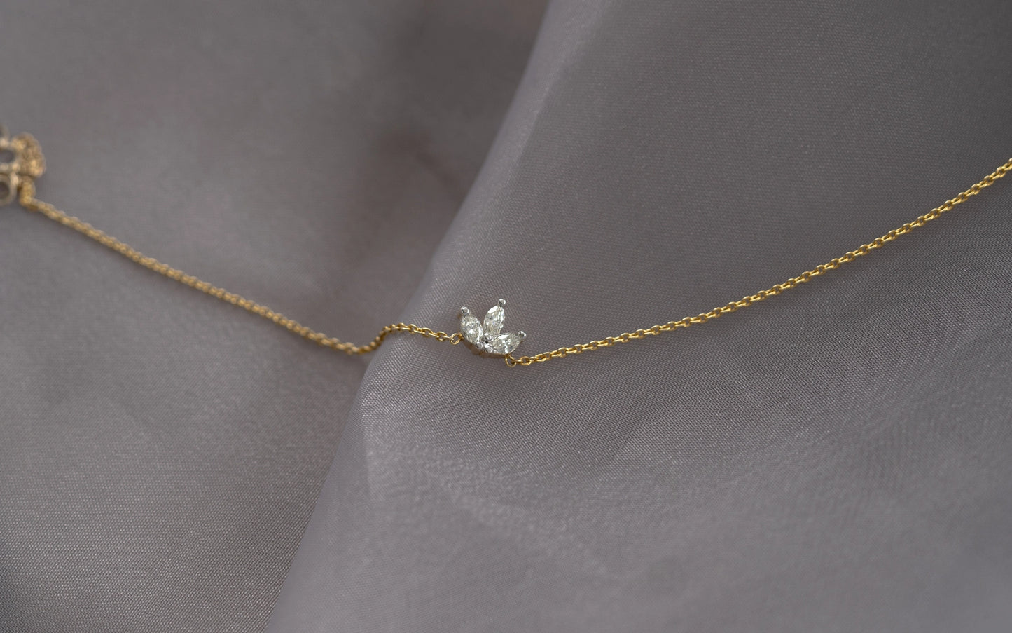 Marquise Diamond Anklet