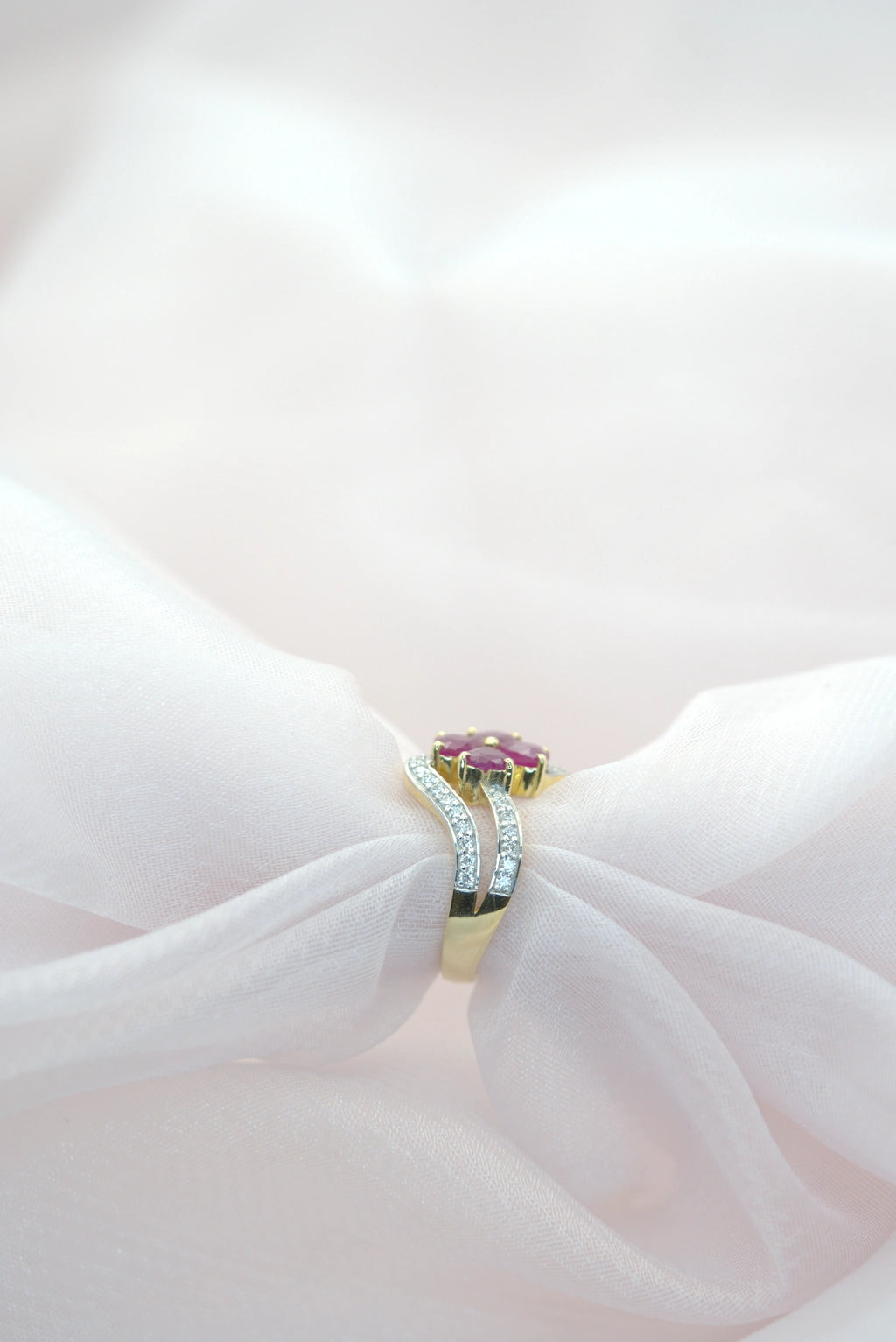 Mozambican Ruby and Diamond Ring