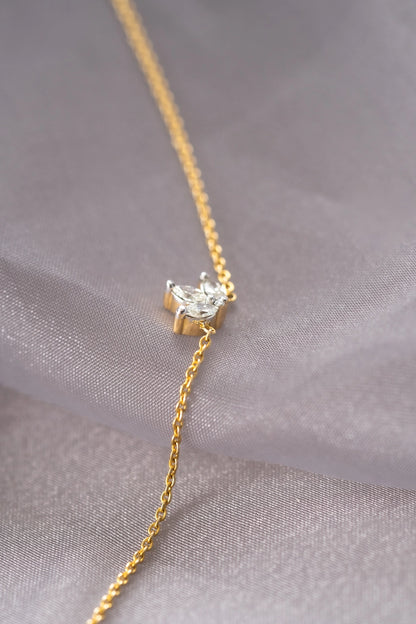 Marquise Diamond Anklet
