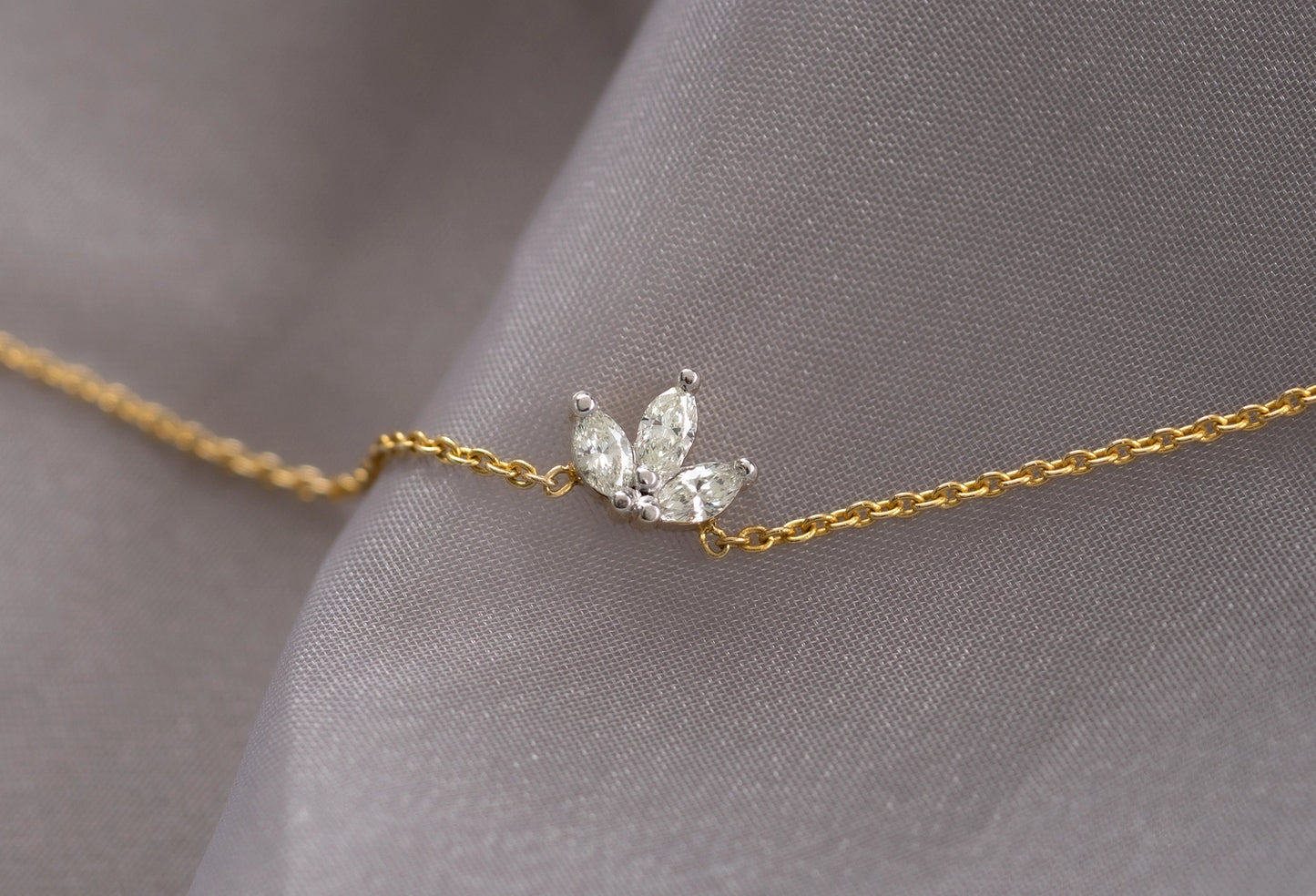 Marquise Diamond Anklet