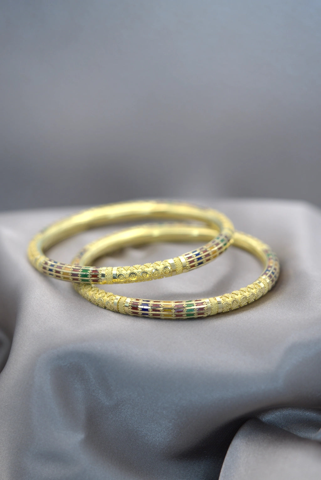 Gold Meenakari Bangles