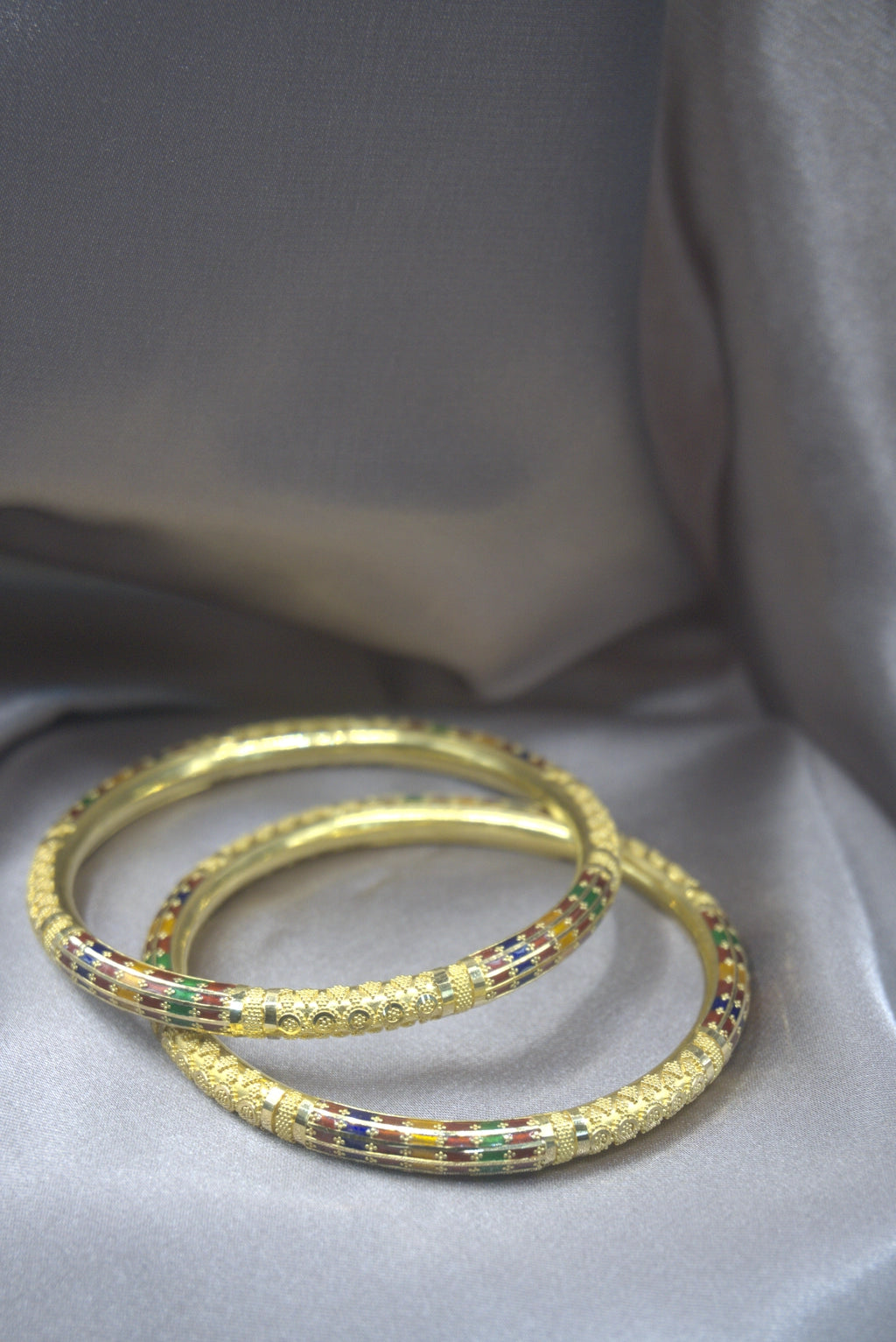 Gold Meenakari Bangles