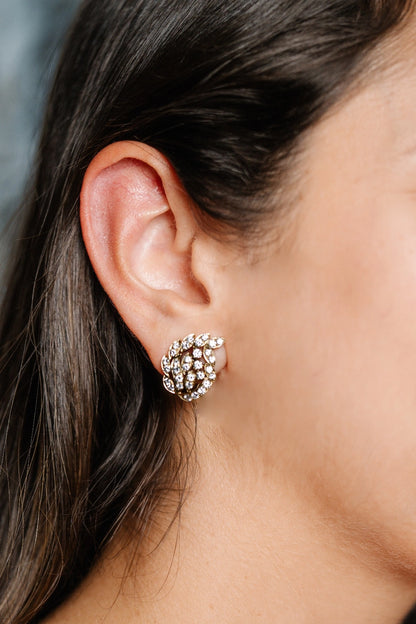 Diamond Lead Cluster Earrings